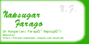napsugar farago business card